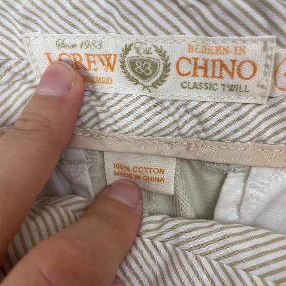 J. Crew Chino Mid Rise Khaki Shorts Classic Twill - Picture 5 of 5